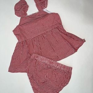Girls gingham set - 24m - NEVER BEEN WORN